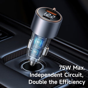 Chargeur de Voiture Double USB avec Affichage Numérique